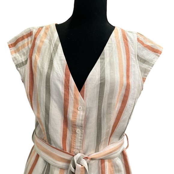 Skies Are Blue Striped V neck short romper size M - Picture 3 of 7